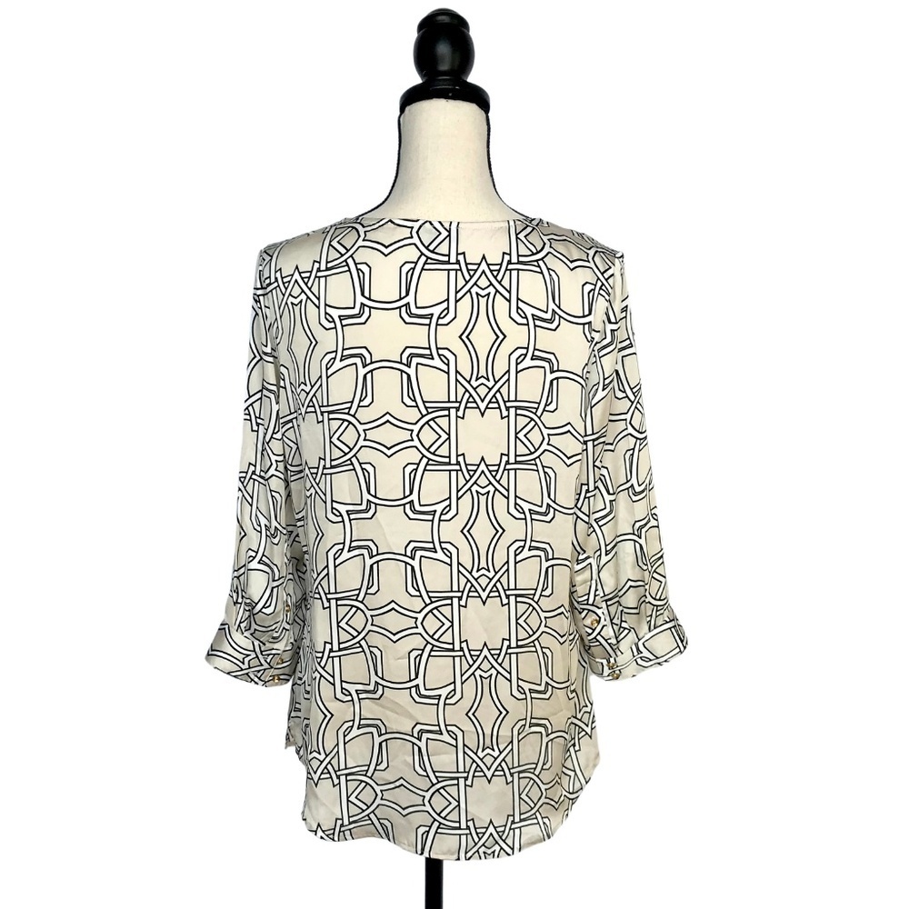 The Limited Women's Tan 3/4 Sleeve Blouse - Picture 7 of 8